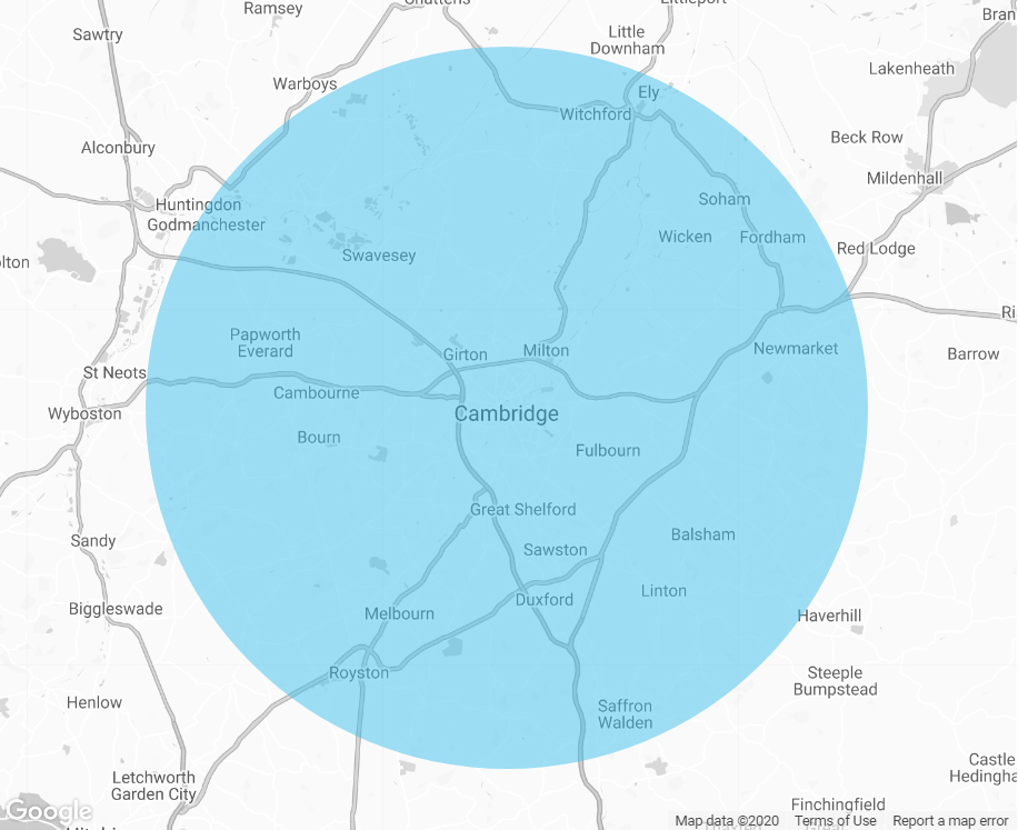 Map of Cambridge