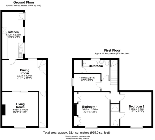 11 Church Close lettings floorplan 1